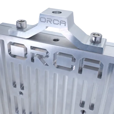 Underwater LED Light - ORCA COLOR - Top View - with top ORCA bracket